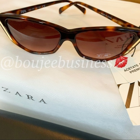 ZARA BNWT Acetate Tortoiseshell Effect Glasses main image 2